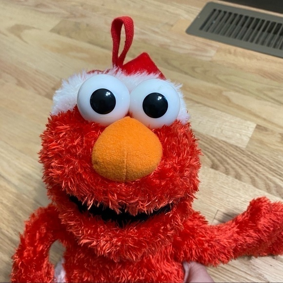 Elmo Christmas Stocking Battery Operated Merry Christmas Holiday Sesame Street - Picture 4 of 9